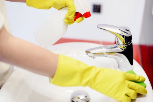 Hot water extraction method used for steam carpet cleaning in Barnes