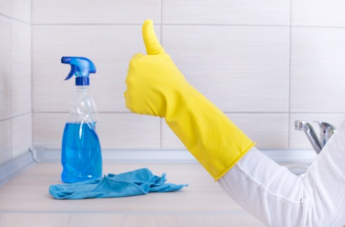 Specialist cleaning of delicate curtain material in Barnes property