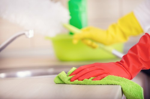 Step-by-step professional rug cleaning process in Barnes